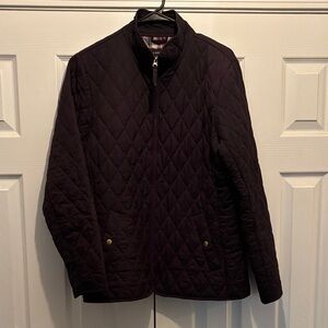Lands' End Women's Quilted Black Jacket